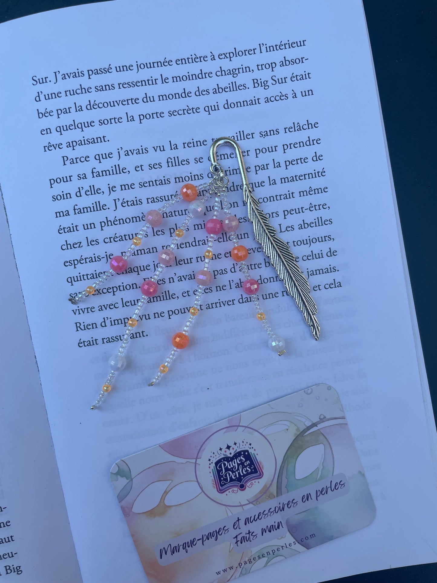 Marque-pages unique 🧡