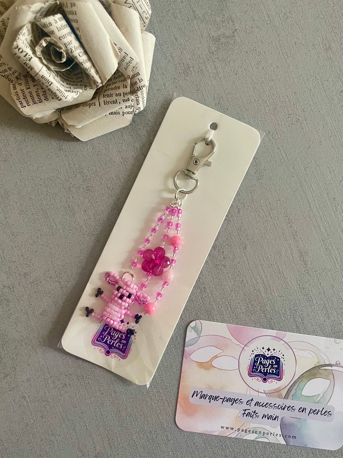 Porte-clé Stitch en perles🩷