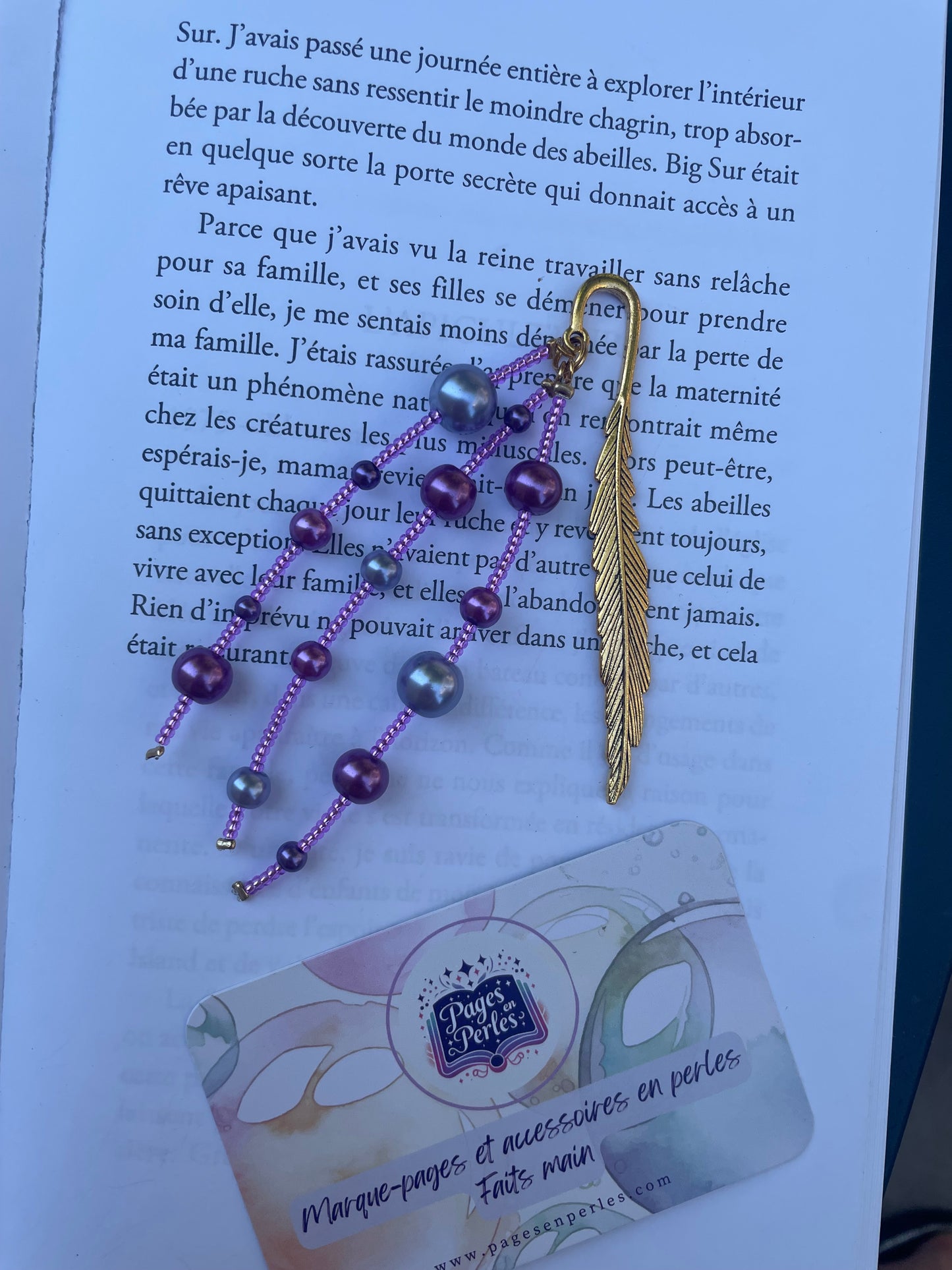 Marque-pages unique 💜