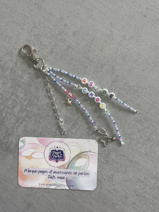 🩺 Porte-clé en perles - personnel soignant 🩺