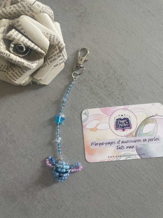 Porte-clé Stitch en perles  💙