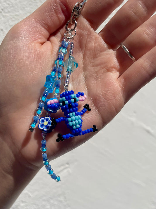 Porte-clé Stitch en perles 💙