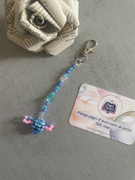 Porte-clé Stitch en perles  💙