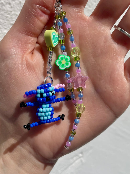 Porte-clé Stitch en perles 💙